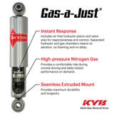 Upgrade your 2019-2021 Lexus ES300h or ES350 with KYB Luxury Gas-a-Just shocks. Enjoy improved handling and a luxurious driving experience on every journey.