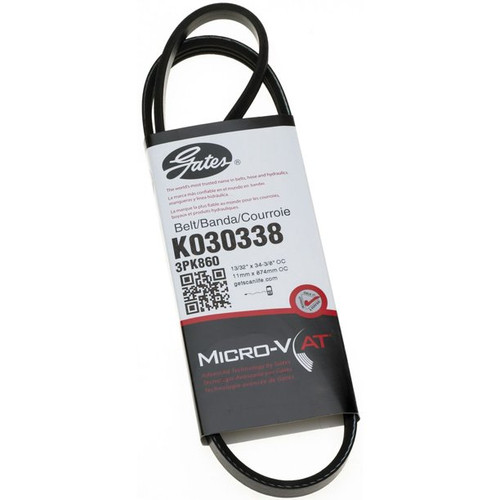 GATES Serpentine Belt for 2004-2009 Toyota Prius - Premium Micro-V Performance