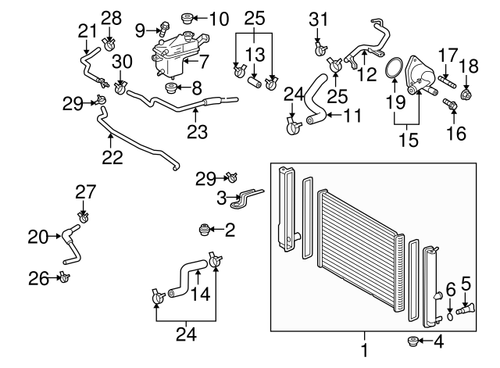 Radiator Assembly - Toyota (16410-AZ019)