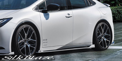 Upgrade your Toyota Prius 2023-2025 with SilkBlaze side skirts for a sporty and customized look. Superior quality and perfect fit for your vehicle.