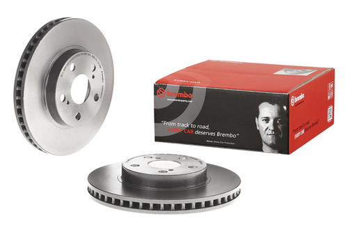 Brembo Prime UV Coated Brake Rotors for 2011-2017 CT200H, 2010-2015 PRIUS, 2012-2015 PRIUS PLUG-IN - 09.B494.11