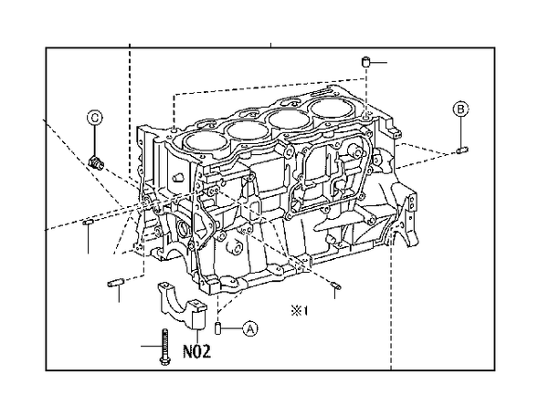 BLOCK SUB-ASSEMBLY, CYLINDER