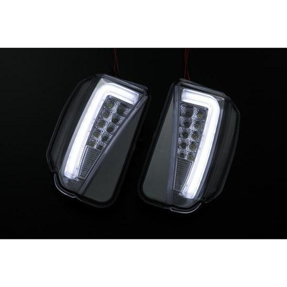 Toyota Prius (2012-2015) Revier - Clear LED Daytime Running Lights/Turn Signal Lamps Version 4