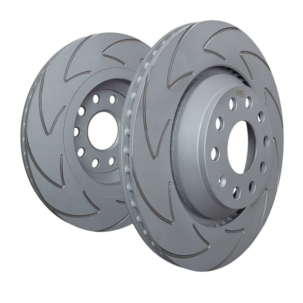 EBC Brakes BSD7411 - V Slot Blade Vented Front Disc Brake Rotors, 2-Wheel Set, 292 mm