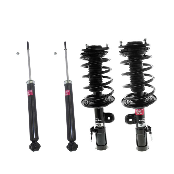 Upgrade your Toyota Prius 2010-2015 with our Strut Plus Shocks & Spring Assembly + Rear Excel-G Shocks Set. Experience improved handling and comfort on the road.