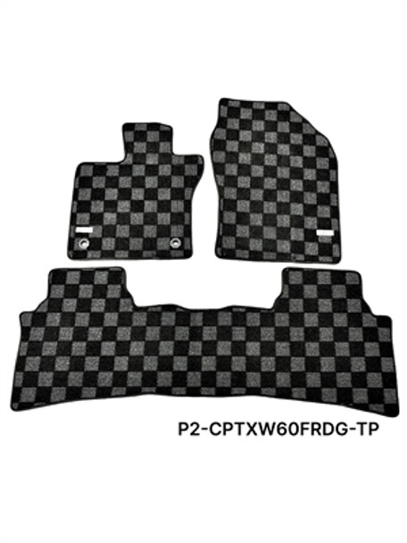 P2M Toyota Prius (XW60) 2023+ Race Floor Mats : Dark Grey