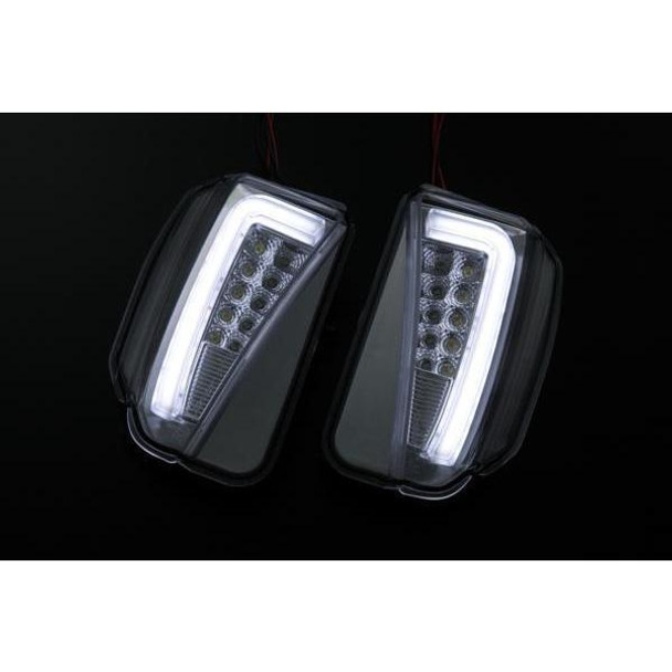 Toyota Prius (2012-2015) Revier - Clear LED Daytime Running Lights/Turn Signal Lamps Version 4