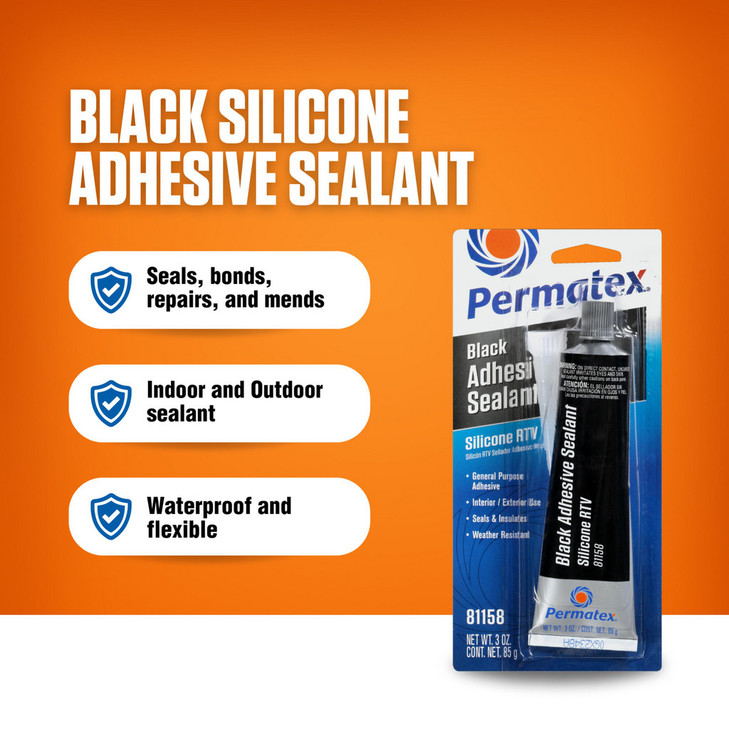 Permatex Ultra Black RTV Silicone Maximum Oil Resistance Gasket Maker 3oz