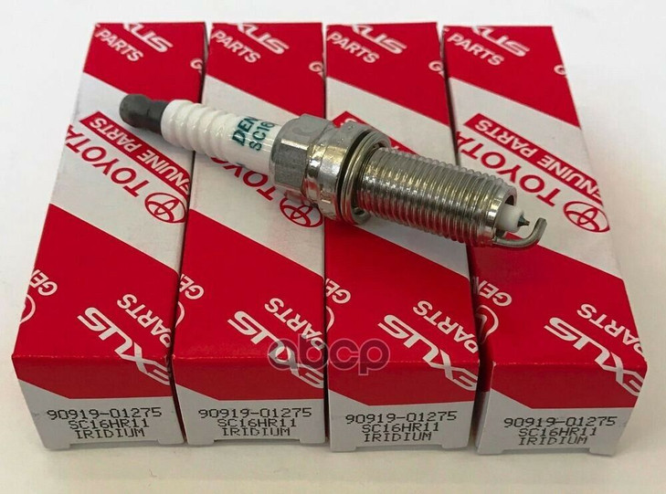 90919-01275 4x OEM Toyota Denso Iridium Spark Plug for Prius 2010-2015 / Prius V