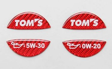 TOM'S Racing- Oil Filler Cap Garnish Sticker 5W-30