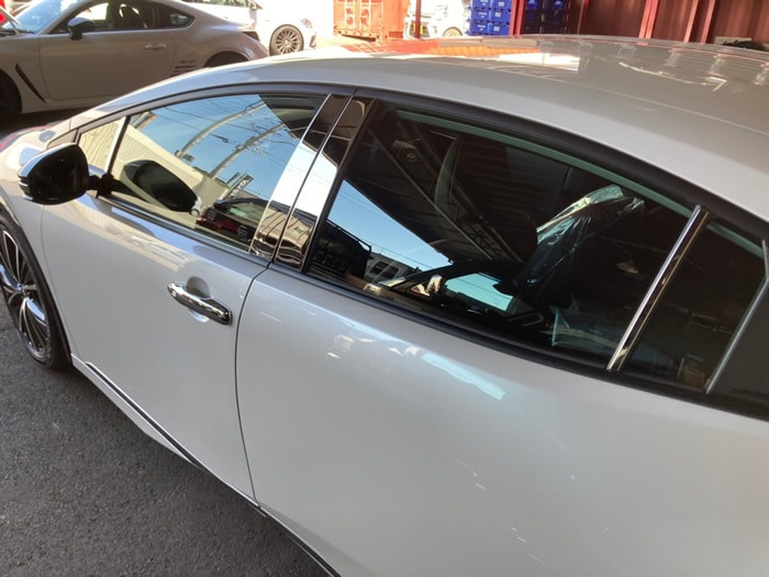 Stainless Steel Pillar Cover for Toyota Prius 2023-2025
