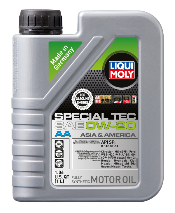 LIQUI MOLY 1L Special Tec AA Motor Oil SAE 0W20 (Case of 6)