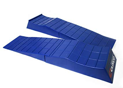 These are the Cusco Jack Assist Ramps. These have been designed for cars that are super slammed, and have a difficult time getting a jack to fit under the vehicle.These will come in a set of 4 and you can use them to your advantage the next time you needto get the car in the air. These jack assist ramps have been made from durable materials that will provide you with a lifetime of service. These jack assist ramps will come in Cusco's flagship blue color, and they have been designed with a provision that secures the tires in place.