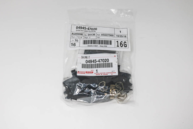 Disc Brake Pad Shim Kit - Toyota (04945-47020)