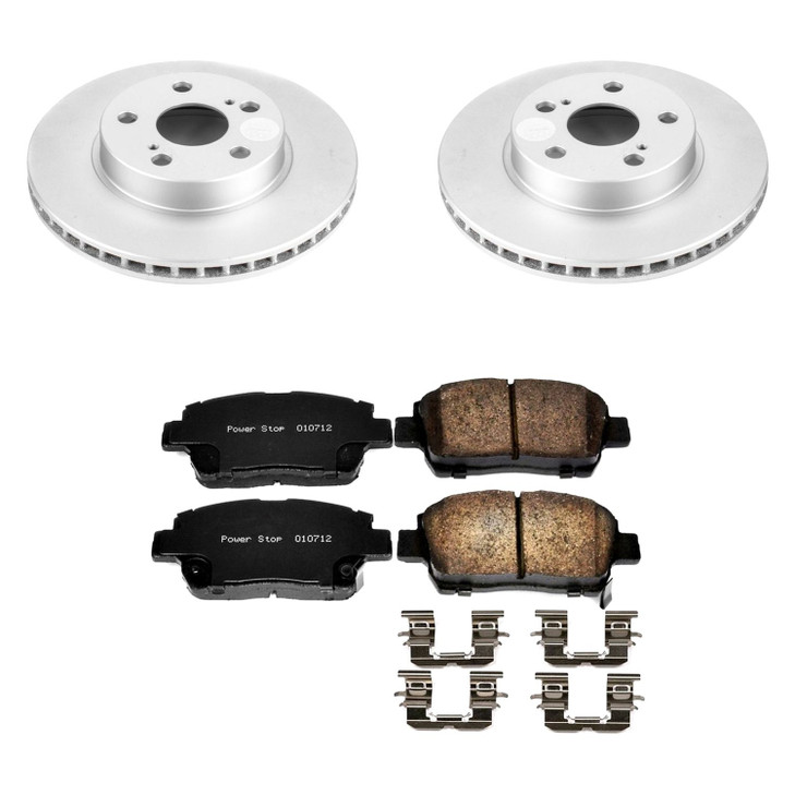 PowerStop® Front Rotors/ Brake Pads - Z17 Evolution Geomet® for Toyota Prius 2005-2009