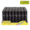 Clipper Lighters 48ct Display - Jet Flame Solid Black at The Cloud Supply