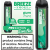 Breeze Pro Zero Nic Disposable - 0% 2000 Puffs - 10pk  at The Cloud Supply