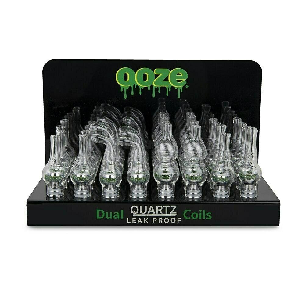 Ooze Glass Globe Assorted Display + Dual Quartz Coils 32ct The