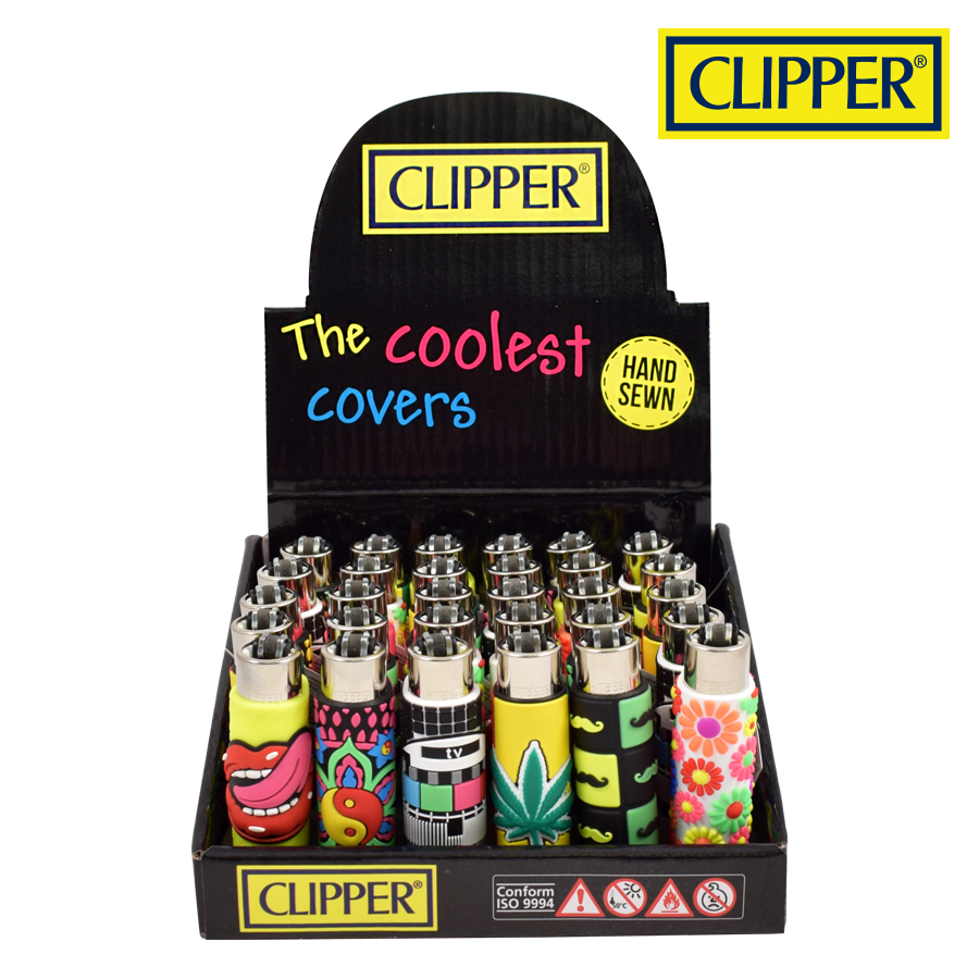 Clipper Lighters 30ct Cover Design Display Pop Mix Go 2 Cover The