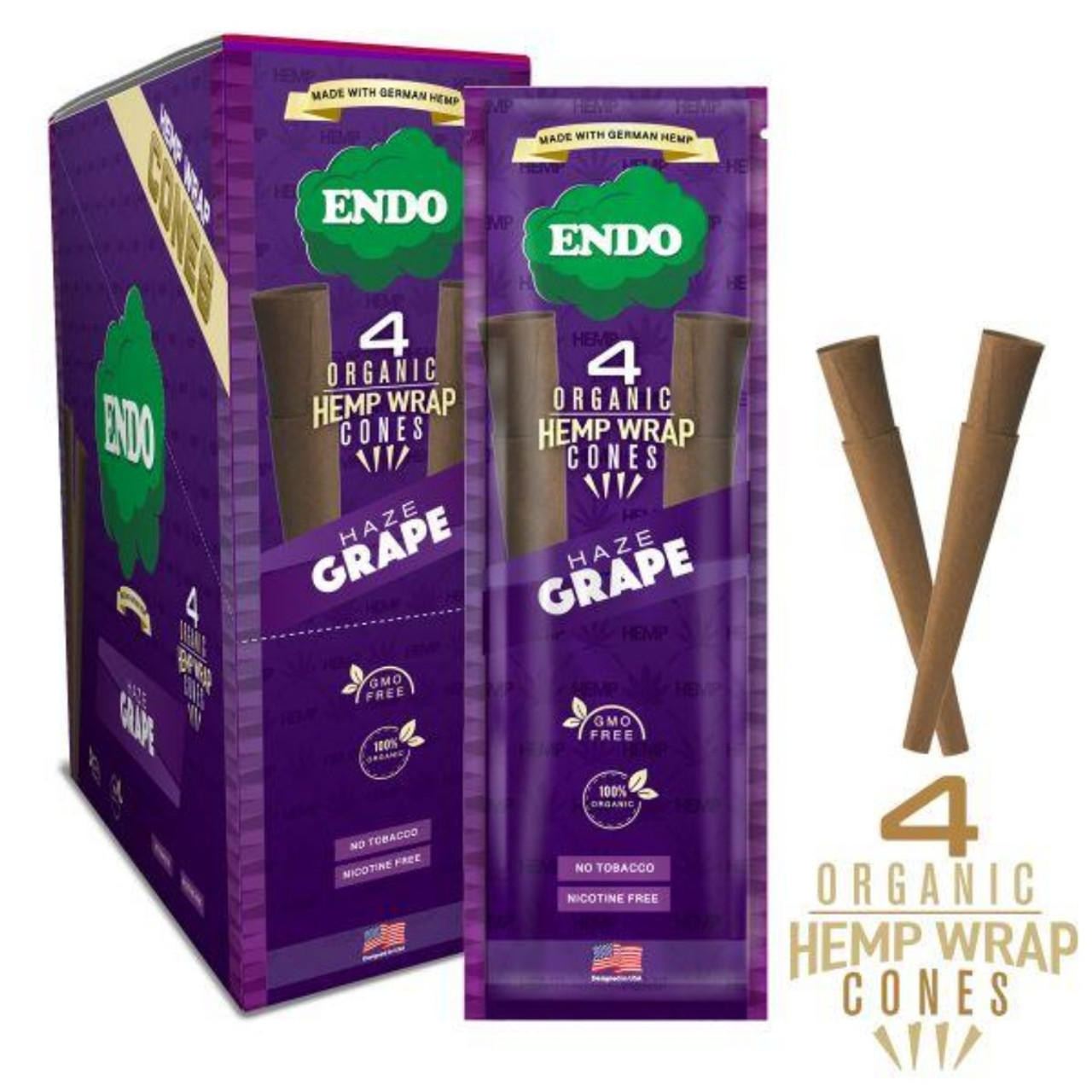 Endo Hemp Wraps Assorted Promotional Pack 24pk