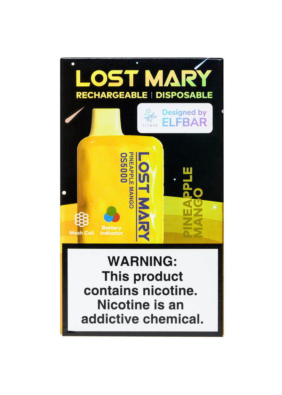  Lost Mary OS5000 Rechargeable Disposable - 5% 5000 Puffs - 10pk  at The Cloud Supply