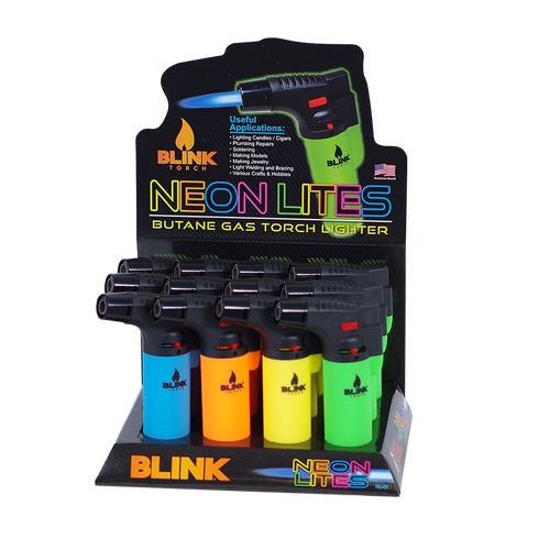  Blink Medium Torch Display 12ct - Neon Theme  at The Cloud Supply