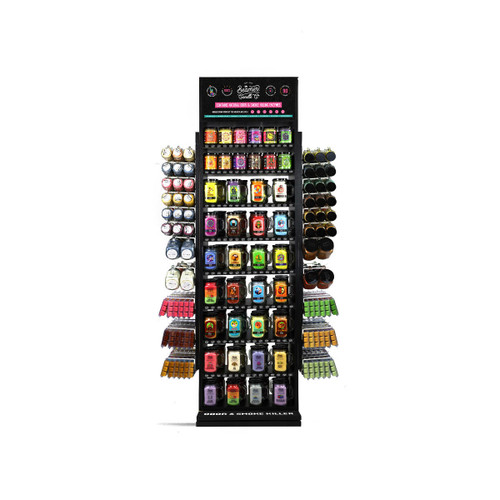 Beamer Candle Co. Beamer Candle Co - Large Spinning Wooden Retail Display - Open Back - Black Color Drop Ship only  at The Cloud Supply