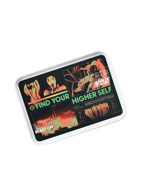  Grav Higher Self Plastic Rolling Tray  at The Cloud Supply