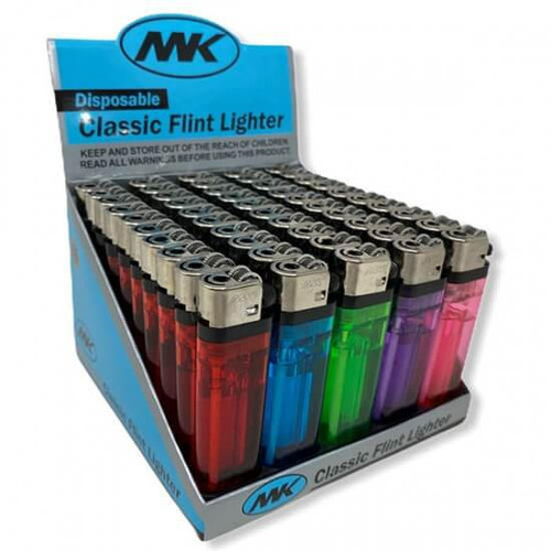 MK Neon Disposable Lighters Assorted Colors 50ct  at The Cloud Supply