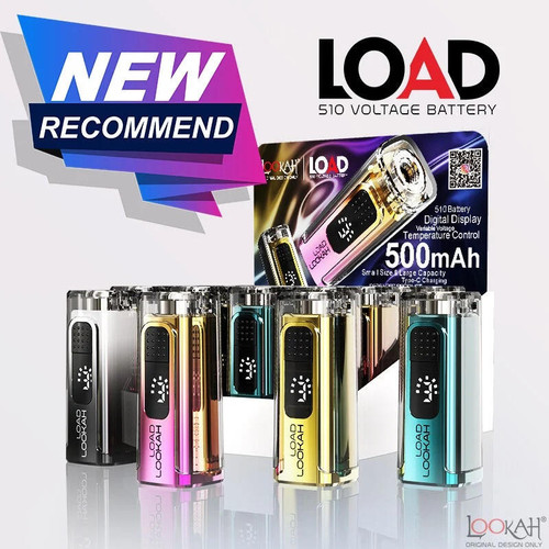  Lookah Load 510 Battery 500mah 16ct Display Assorted Colors Limited Edition  at The Cloud Supply