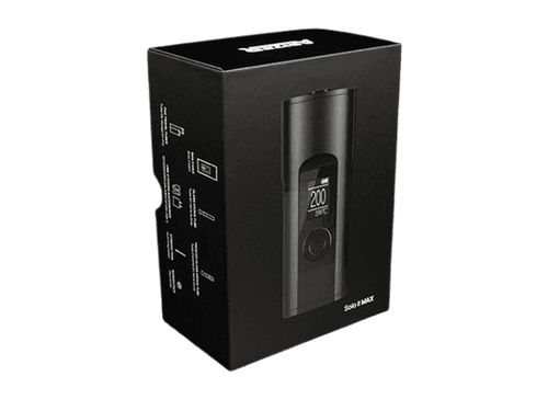  Arizer Solo II Max Dry Material Vaporizer 3200mAh Carbon Black  at The Cloud Supply