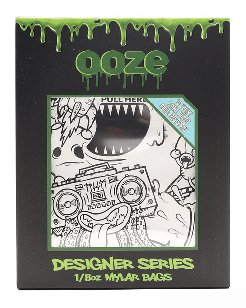  Ooze Monsterous 1oz Mylar Bags Smell Proof 12ct  at The Cloud Supply