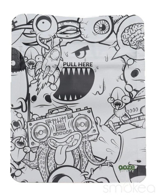  Ooze Monsterous 1oz Mylar Bags Smell Proof 12ct  at The Cloud Supply