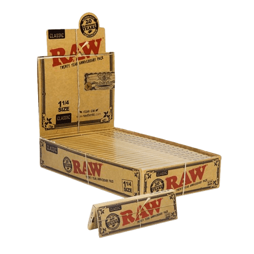 RAW Raw Classic Rolling Paper 20th Anniversary 1 1/4 - 24pk 50ct  at The Cloud Supply
