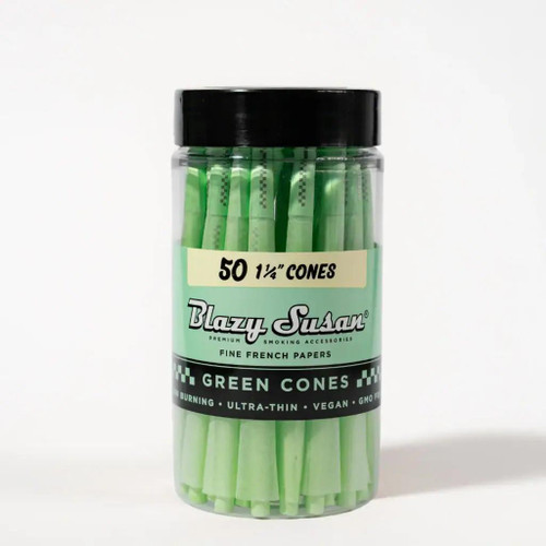  Blazy Susan Green Cones 1 1/4 - 1pk 50ct Jar  at The Cloud Supply