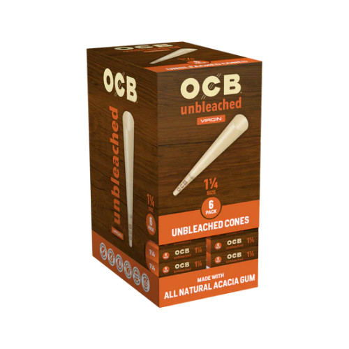 OCB Virgin Cone 1 1/4 24pk 6ct