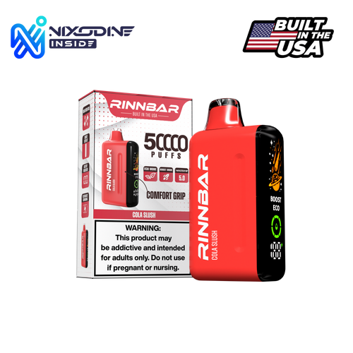 Rinnbar Nix Disposable - 5% 50,000 Puffs - 5pk