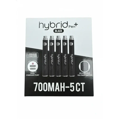  Hybrid Pen Switch Adjustable Voltage 700 mAh 510 Battery 5ct Display  at The Cloud Supply