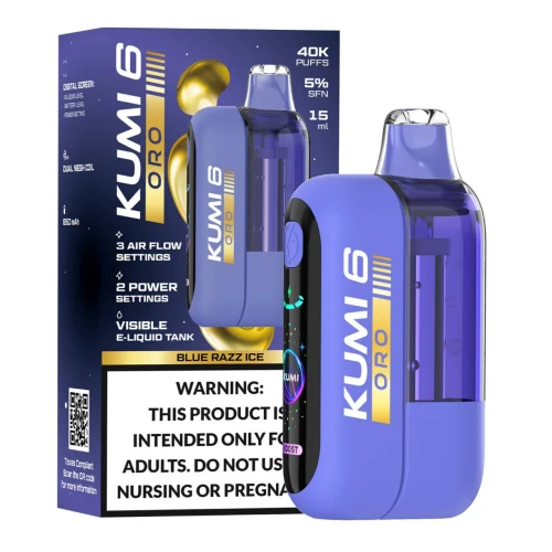Kumi Oro Disposable 40000 Puffs 5% 15ml 5pk