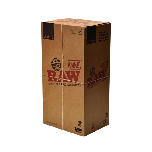 RAW RAW Classic Cones King Size 1400ct - Bulk Pack at The Cloud Supply