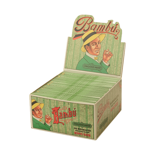  Bambu Organic Hemp Rolling Paper King Size (Green Box)  at The Cloud Supply