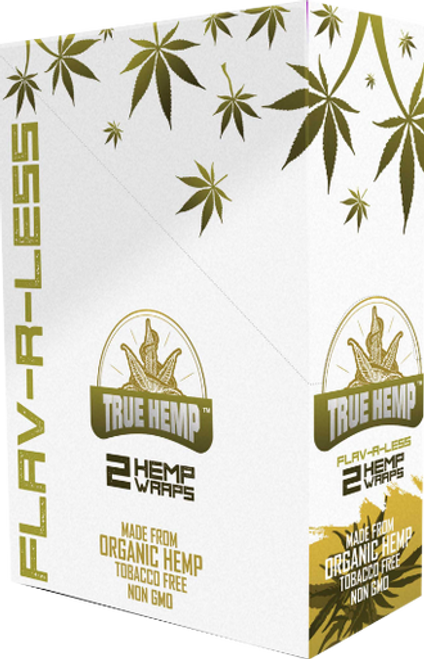  True Hemp Hemp Wraps 25pk - 2 Per Pack  at The Cloud Supply