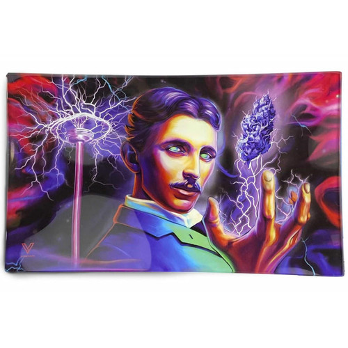 V Syndicate Shatterproof Glass Rolling Tray - Medium - High Voltage  at The Cloud Supply