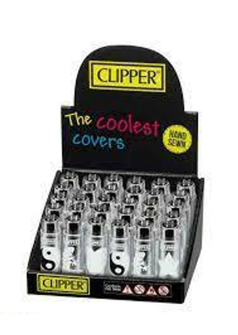 Clipper Clipper Lighters 30ct Cover Design Display - Serie Hippie Silver Cover at The Cloud Supply
