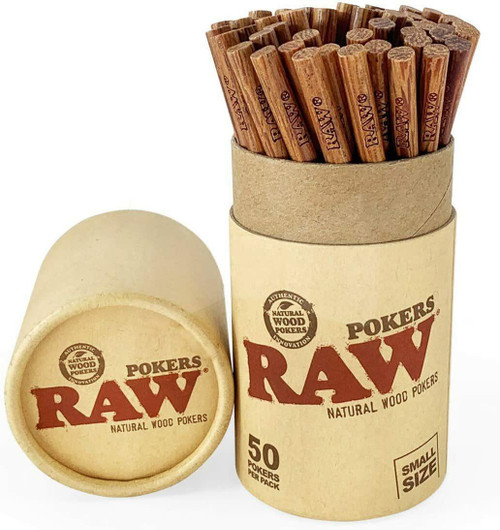 RAW Raw Wooden Poker - Small - 50pk at The Cloud Supply
