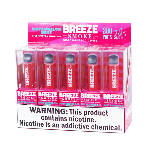 Breeze Breeze Plus Disposable - 5percent 800 Puffs - 10pk at The Cloud Supply