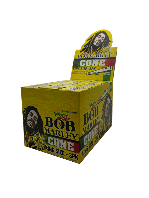 Bob Marley Bob Marley Cones King Size Box 3ct - 33pks at The Cloud Supply