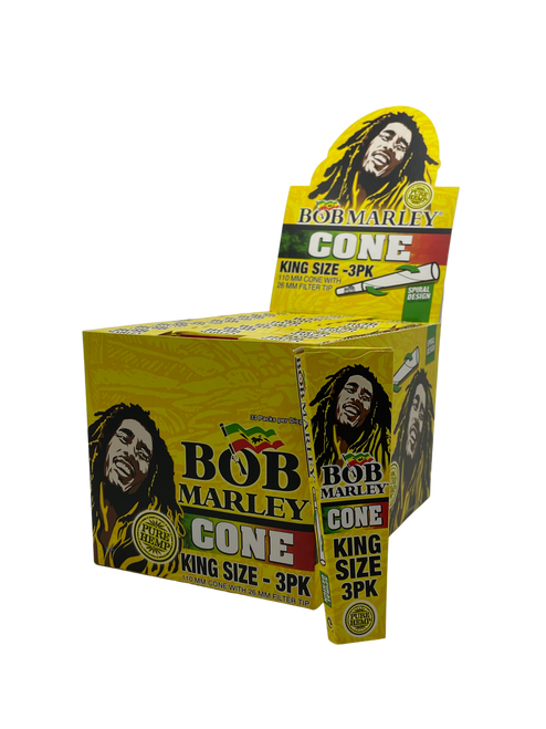 Bob Marley Bob Marley Cones King Size Box 3ct - 33pks at The Cloud Supply