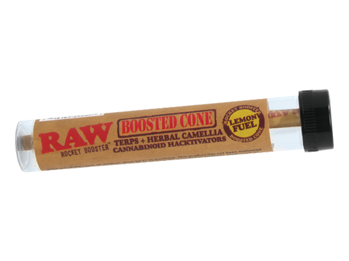 RAW Raw Rocket Boost Terpene Infused Cones - Lemon Fuel - 12pk Singles at The Cloud Supply