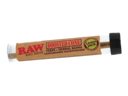 RAW Raw Rocket Boost Terpene Infused Cones - Lemon Jack - 12pk Singles at The Cloud Supply